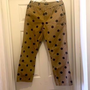 J Crew polka dot pants